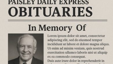 Paisley Daily Express obituaries