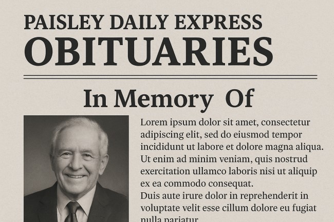 Paisley Daily Express obituaries